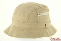 Summer fisherman buckethat greenish beige cotton with pockets 57 [new]