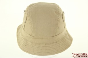 Summer fisherman buckethat greenish beige cotton with pockets 57 [new]