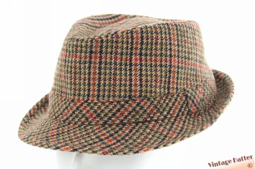 Trilby Hawkins tweed-stijl rood bruin 60 (XL) [pre-owned]