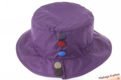 Ladies rain buckethat Hawkins with buttons lila purple 53-57 [new]