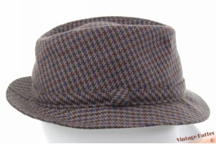 Fisherman trilby lavender grey and blue wool from Sweden 57