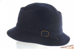 Vissershoed donker blauw wol mix 54 (XS)