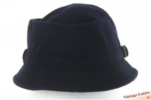 Vissershoed donker blauw wol en kashmir 55-56