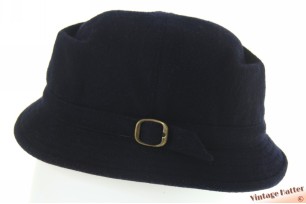 Vissershoed donker blauw wol en kashmir 55-56