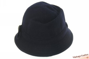 Vissershoed donker blauw wol en kashmir 55-56