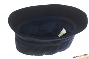 Vissershoed donker blauw wol en kashmir 55-56