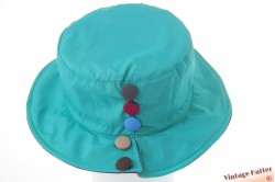 Ladies rain buckethat Hawkins with buttons turkois 53-57 [new]