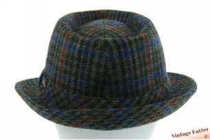 Fisherman trilby Mayser green with red and blue lines wool mix 59