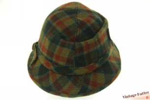 Fisherman hat Mayser green plaid wool mix  57