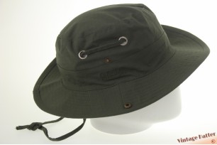 Safari bush hoed Outdoor Adventure groen katoen met drukknopen aan zijkant 58 [nieuw]