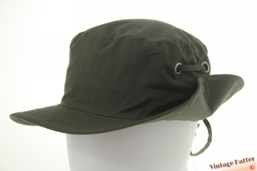 Safari bush hat Outdoor Adventure green cotton with snapbuttons on side 58 [new]