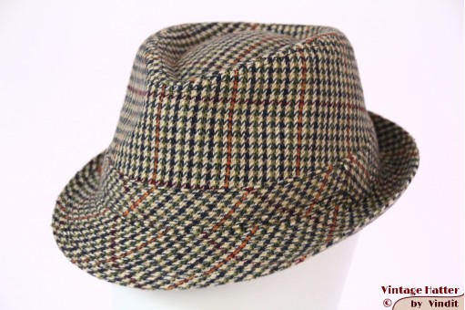 Trilby Hawkins tweed-stijl groen bruin 57 [nieuw]