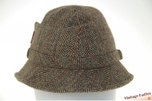 Fisherman hat Mayser-Milz Windsor brown grey herringbone wool 57,5