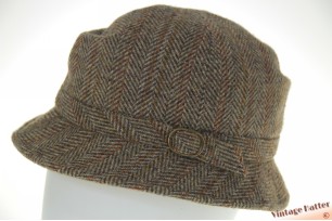 Fisherman hat Mayser-Milz Windsor brown grey herringbone wool 57,5