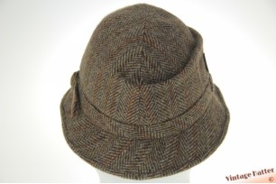 Fisherman hat Mayser-Milz Windsor brown grey herringbone wool 57,5