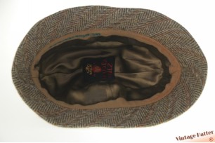 Fisherman hat Mayser-Milz Windsor brown grey herringbone wool 57,5