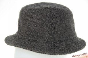 Flexibele zachte vissershoed Marc O'Polo grijs visgraat katoen mix 56-57