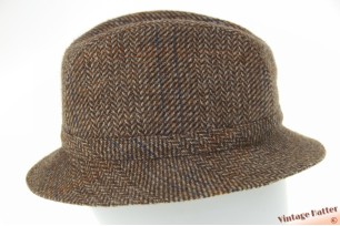 Vissershoed trilby St. Michael bruin wol 56,5