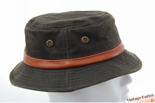 Outdoor bucket hoed Hatland Whitman Weathered Cotton bruin (XL) 61 [nieuw]