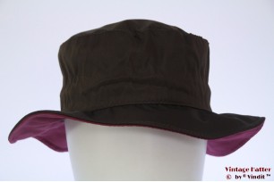 Dames regenhoed Hawkins met knopen donker bruin 53-57 [nieuw]