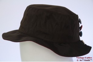 Dames regenhoed Hawkins met knopen donker bruin 53-57 [nieuw]