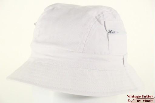 Summer fisherman buckethat white cotton with pockets 59 [new]