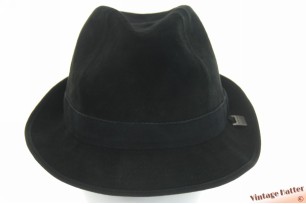 © VintageHatter.com | v-9004-56-1 Vissershoed Canda Westbury Regenfest zwart leer 56 Vissershoed Canda Westbury Regenfest zwart leer 56
