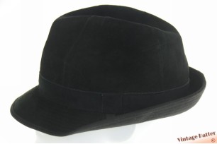 © VintageHatter.com | v-9004-56-1 Vissershoed Canda Westbury Regenfest zwart leer 56 Vissershoed Canda Westbury Regenfest zwart leer 56