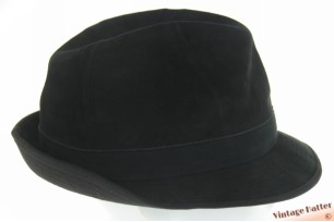 © VintageHatter.com | v-9004-56-1 Vissershoed Canda Westbury Regenfest zwart leer 56 Vissershoed Canda Westbury Regenfest zwart leer 56