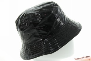 Regenhoed buckethat zwart PVC 57-58 [nieuw]