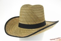 Western strohoed 57/58 zwart lint [nieuw]