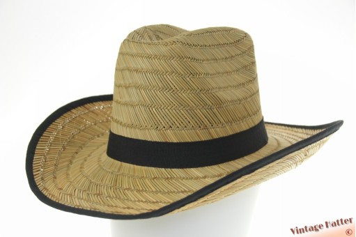 Western strohoed 57/58 zwart lint [nieuw]