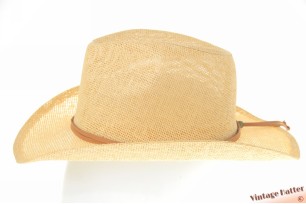 Zomer Western hoed naturel geel met vormbare rand 55-60 [nieuw]
