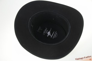 Australian Western hat Hawkins black leather 58 [new]