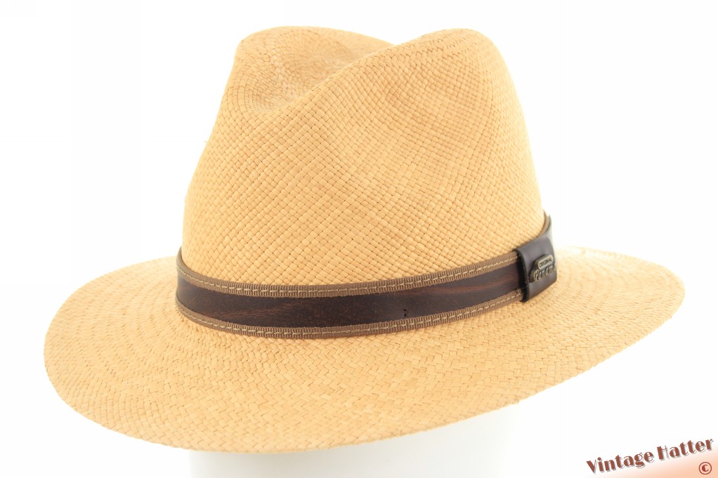 Zomer Panama gleufhoed Göttmann natuurlijk geel beige stro 55 (S) [nieuw]