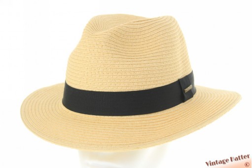 Zomer gleufhoed Hatland Sim Toyo naturel geel gecoat papier 61 (XL) [nieuw]