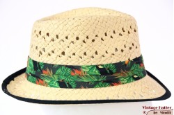 Summer trilby with tucan band black brim 57 [new]