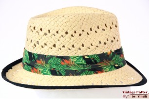 Zomer trilby met toekan band en zwarte rand 58 [nieuw]