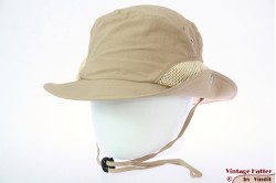 Summer safari hat Hawkins khaki beige with mesh 60 (XL) [new]