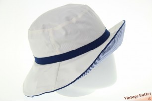 Zonnehoed Hawkins blauw wit omkeerbaar 57 [nieuw]