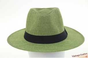 Airy summer fedora Mlle Citron green viscose 58 [new]