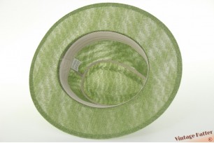 Airy summer fedora Mlle Citron green viscose 58 [new]