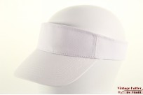 Visor with velcro white cotton 53-64 [new]