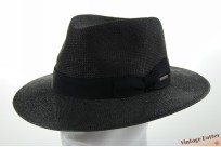 Summer straw panama hat Stetson Traveller Viscose black XL 62 [new]