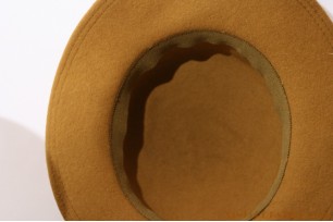 © VintageHatter.com | d-1027-56-1 Ladies hat brownish green 56 Ladies hat brownish green 56