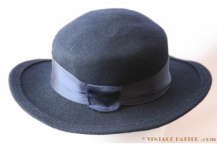 Ladies hat dark blue 55