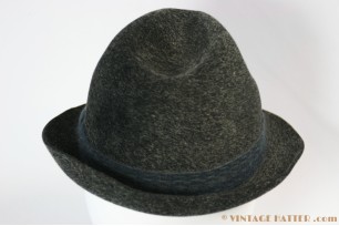 Gleufhoed Canda donker grijs haarvilt 54