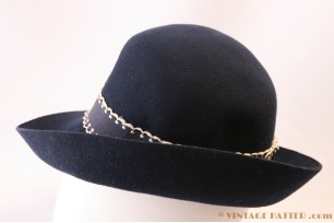Dameshoed donker blauw 55