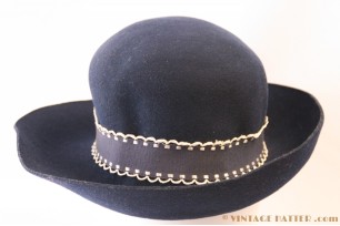 Dameshoed donker blauw 55
