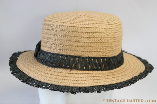 Boater Hawkins bruin papier vouwbaar 56 Boater Hawkins bruin papier vouwbaar 56